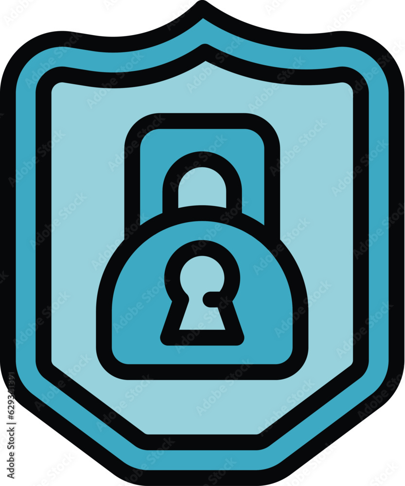 Copyright patent icon outline vector. Law property. Justice trademark color flat Copyright patent icon outline vector. Law property. Justice trademark color flat
