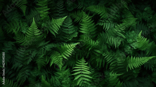 green fern background