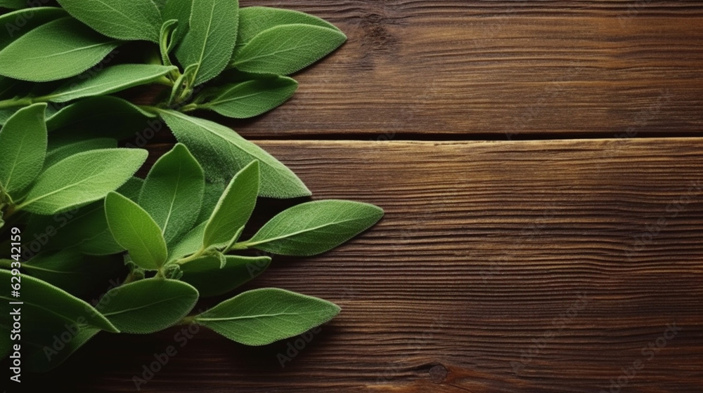 basil leaves on wooden background basil leaves on wooden background