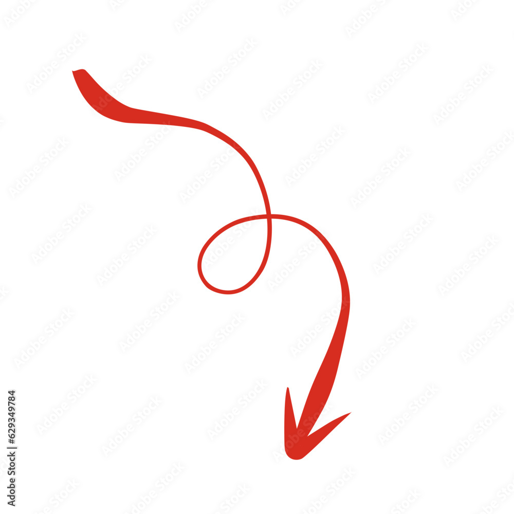 doodle red arrow doodle red arrow