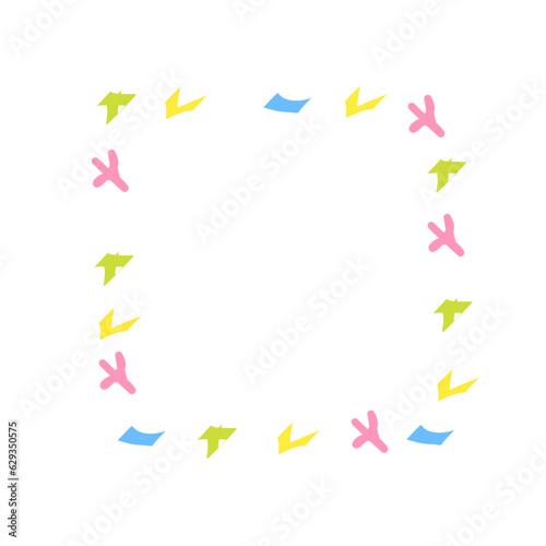 colorful sprinkles frame