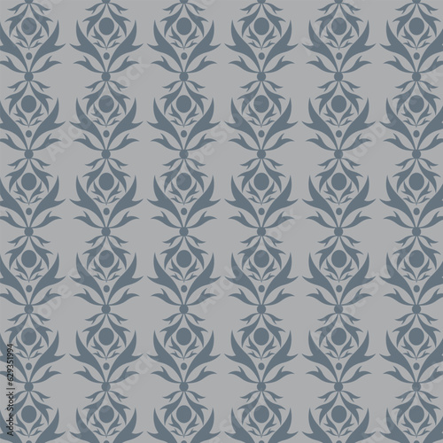 Vintage floral vector repeat pattern