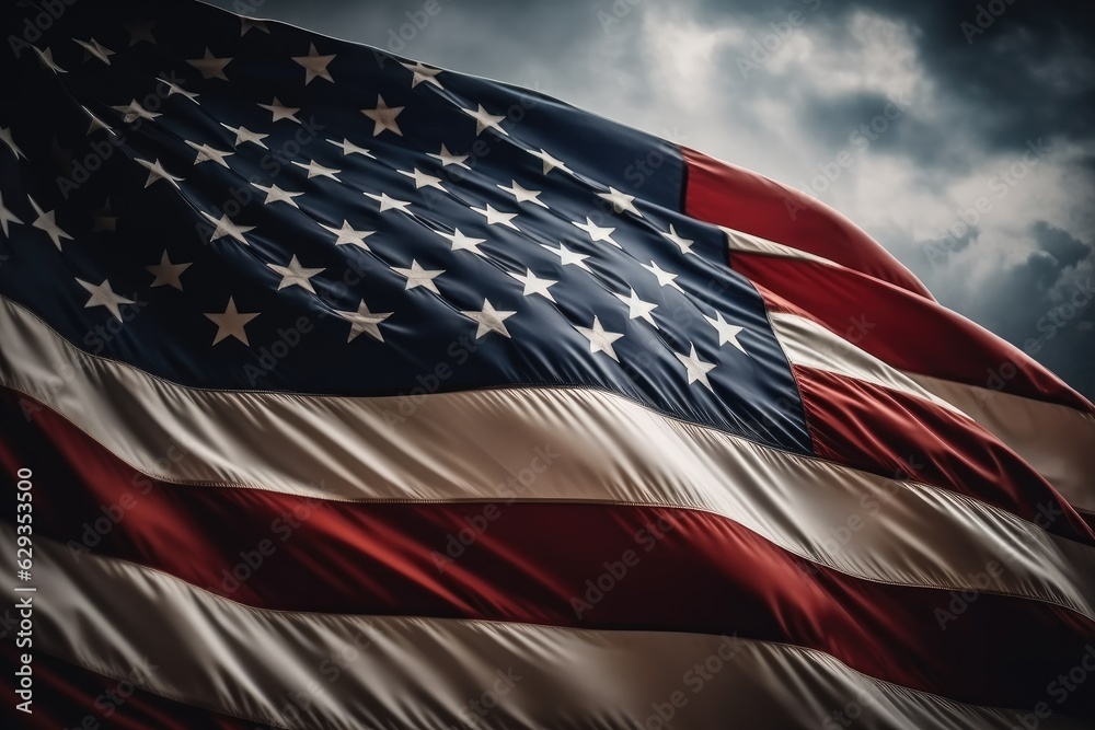 Φωτογραφία Vintage retro looking Flag of the USA (United States of America) 4th july, independence day or veteran's day concept