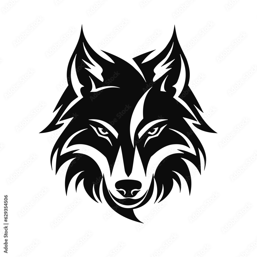 wolf tribal tattoo wild animal logo best tor your design t-shirt