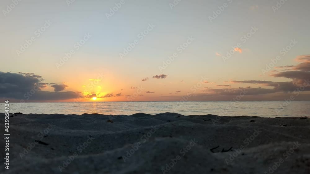 Timelapse of Sunset at the Beach in Cozumel, Mexico Timelapse of Sunset at the Beach in Cozumel, Mexico