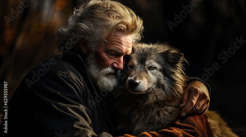 Man rescues homeless dog © Kristina Chistiakova