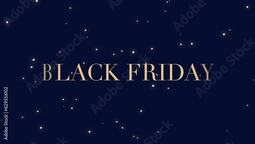 Experience Black Fridays jubilance with gleaming confetti set against a majestic purple gradient, evoking both festive holidays and high-end promotions