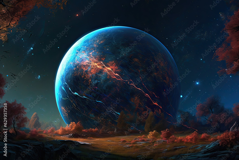 A Cosmic Adventure: Starry Night Skies and Planetary Landscapes for Generative AI A Cosmic Adventure: Starry Night Skies and Planetary Landscapes for Generative AI