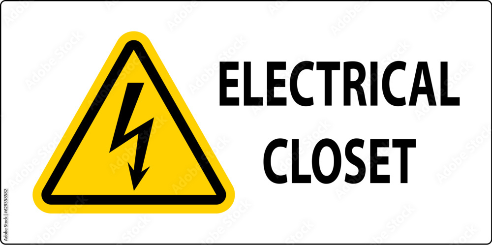 Safety Sign Electrical Closet Safety Sign Electrical Closet