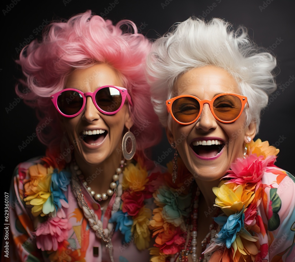 Funny mother and adult daughter, generative ai Funny mother and adult daughter, generative ai