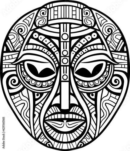 cartoon ancient egyptian pharaoh face mask zentangle