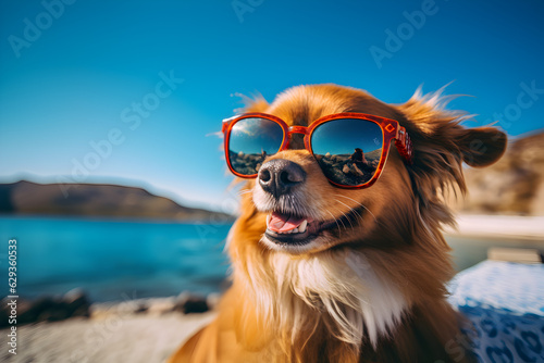 Dog with sunglasses © Relaxing Universe