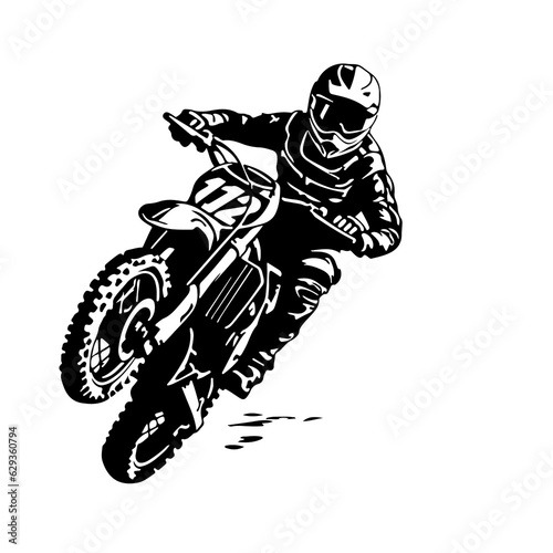 Fototapeta Naklejka Na Ścianę i Meble -  Dirt bike svg, motocross rider SVG, motocross svg, motorcycle svg, motorbike svg, dirt bike monogram split frame name svg, MX svg, Mountain