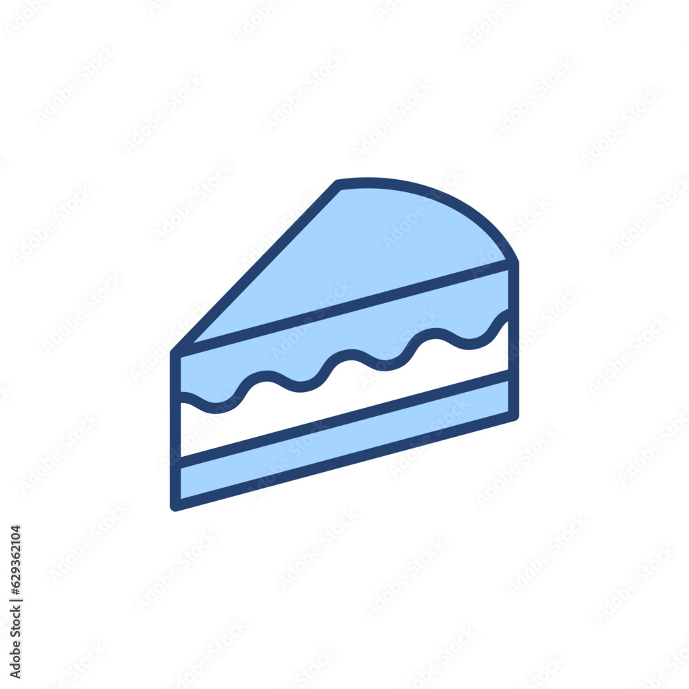 Cake icon vector. Cake sign and symbol. Birthday cake icon Cake icon vector. Cake sign and symbol. Birthday cake icon