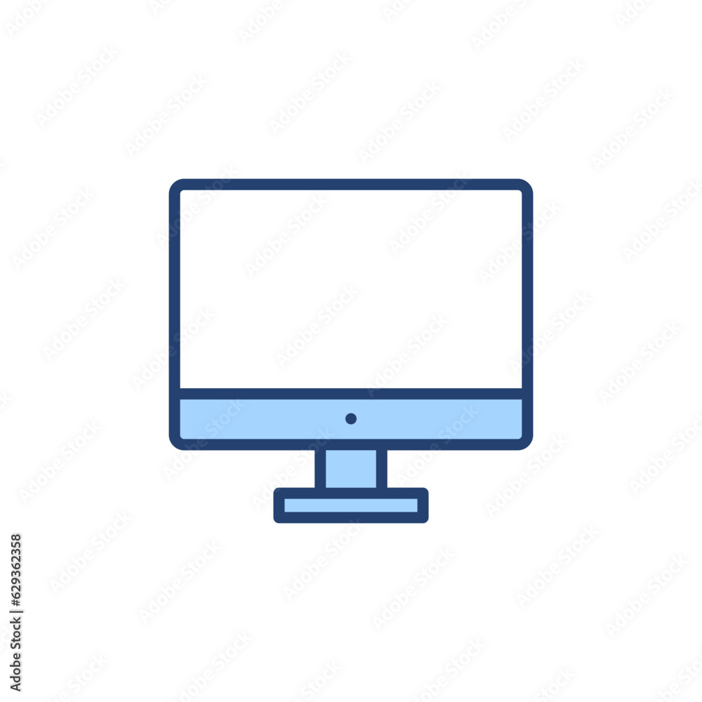 Computer icon vector. computer monitor sign and symbol Computer icon vector. computer monitor sign and symbol