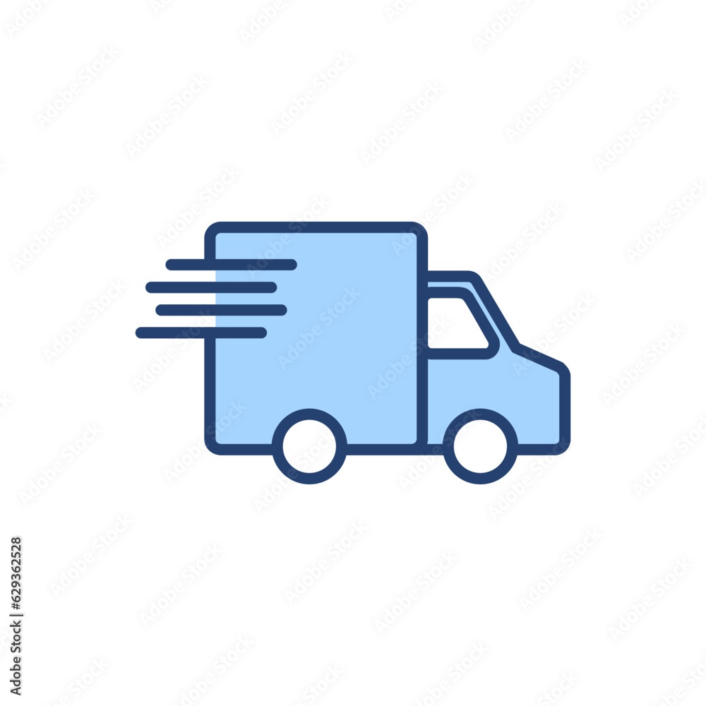 Delivery truck icon vector. Delivery truck sign and symbol. Shipping fast delivery icon Delivery truck icon vector. Delivery truck sign and symbol. Shipping fast delivery icon