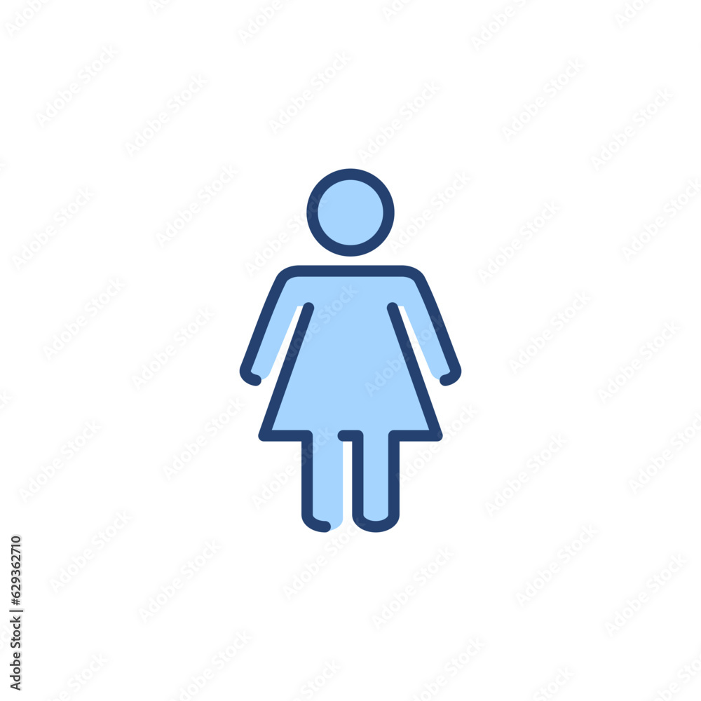 Female icon vector. woman sign and symbol Female icon vector. woman sign and symbol