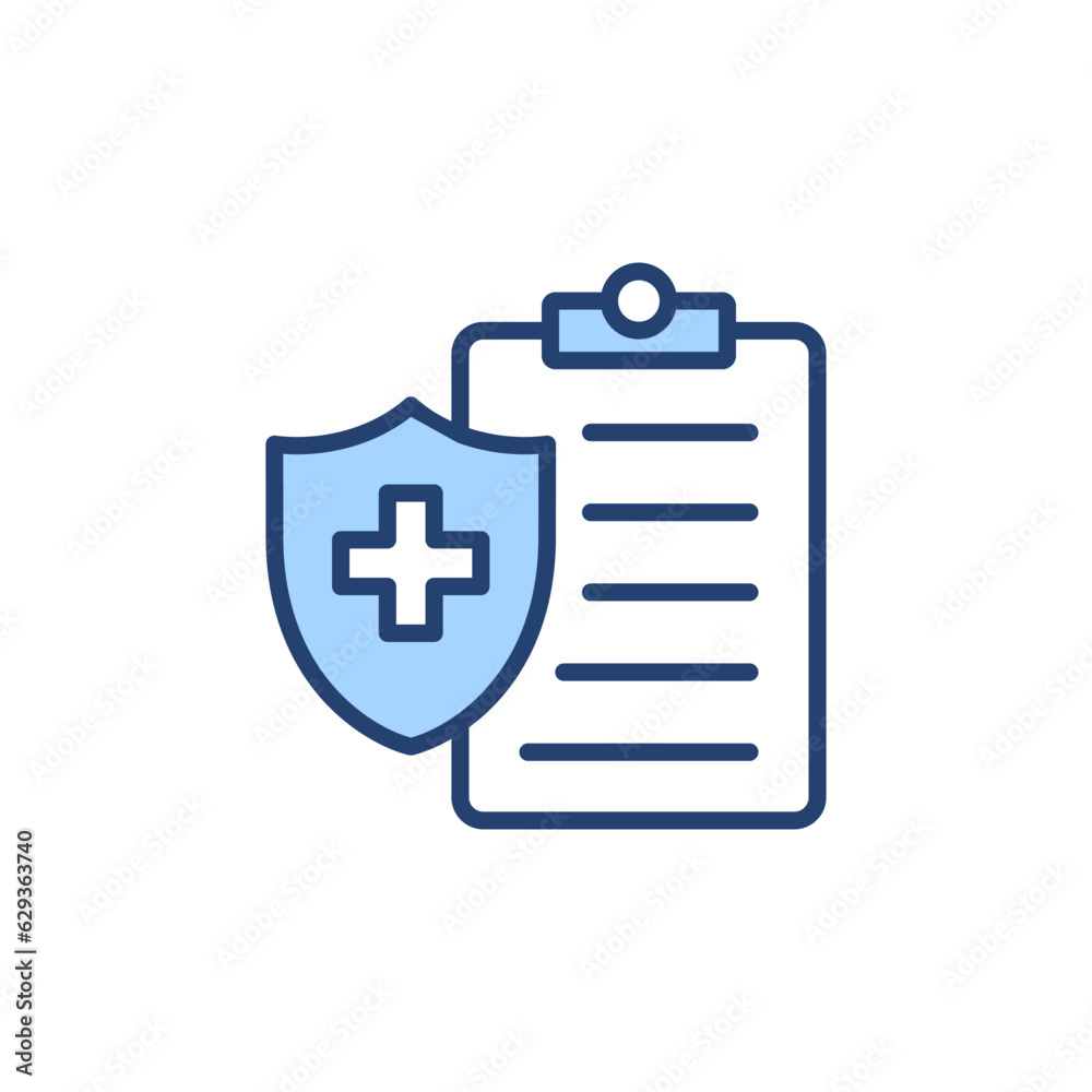 Medical insurance icon vector. health insurance sign and symbol Medical insurance icon vector. health insurance sign and symbol