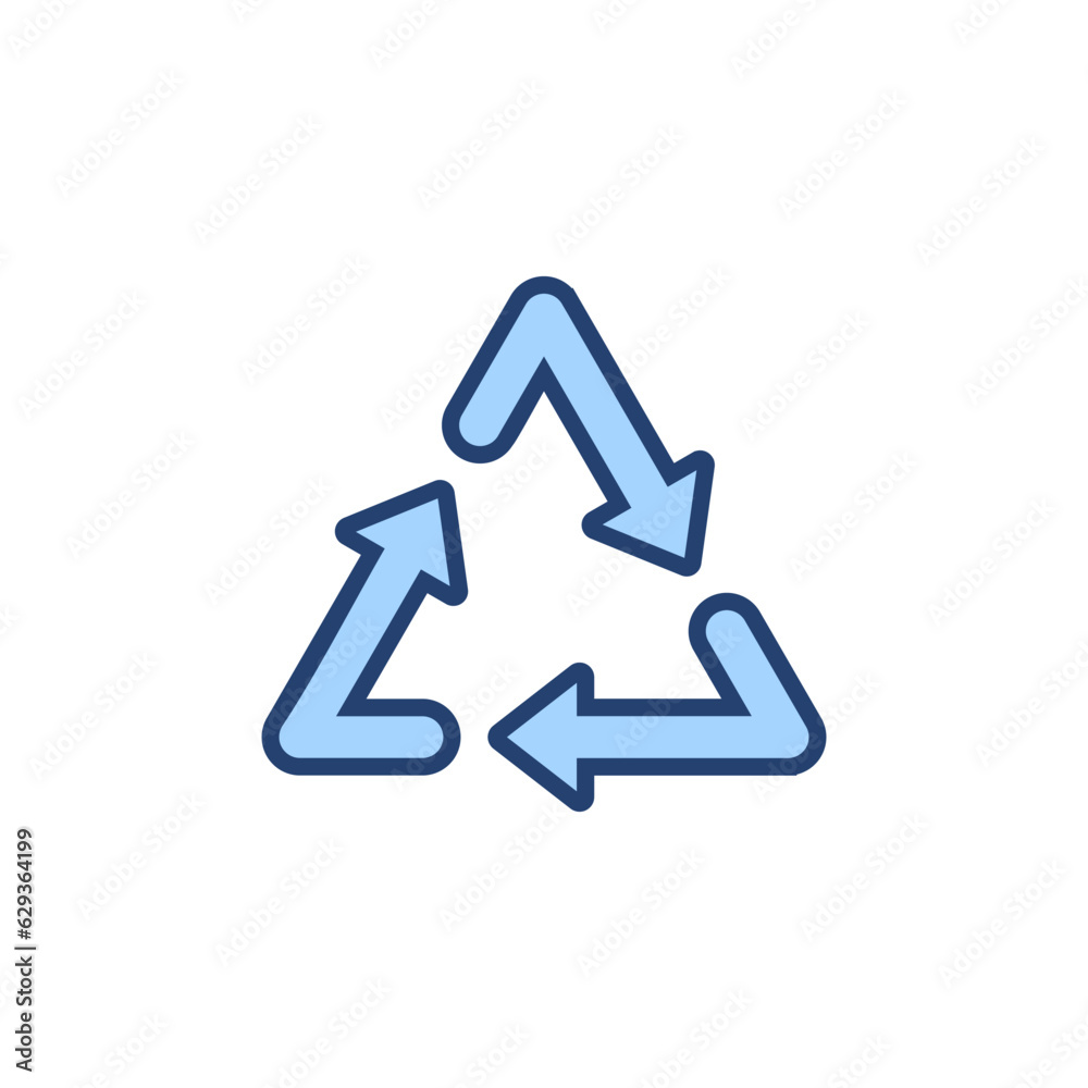 Recycle icon vector. Recycling sign and symbol. Recycle icon vector. Recycling sign and symbol.