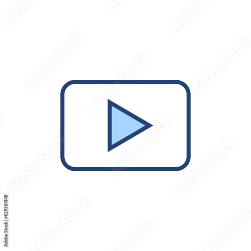 Free Download Play icon vector. Play button sign and symbol - GFXLoad