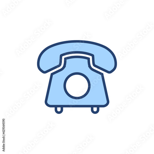 Telephone icon vector. phone sign and symbol