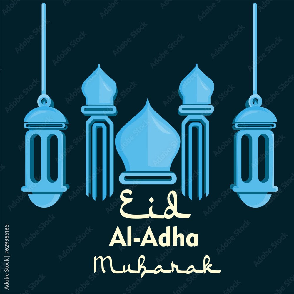 illustration of a design eid al adha greeting card illustration of a design eid al adha greeting card