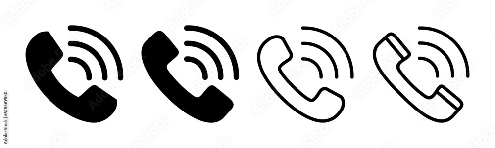 Call icon set illustration. telephone sign and symbol. phone icon. contact us Call icon set illustration. telephone sign and symbol. phone icon. contact us