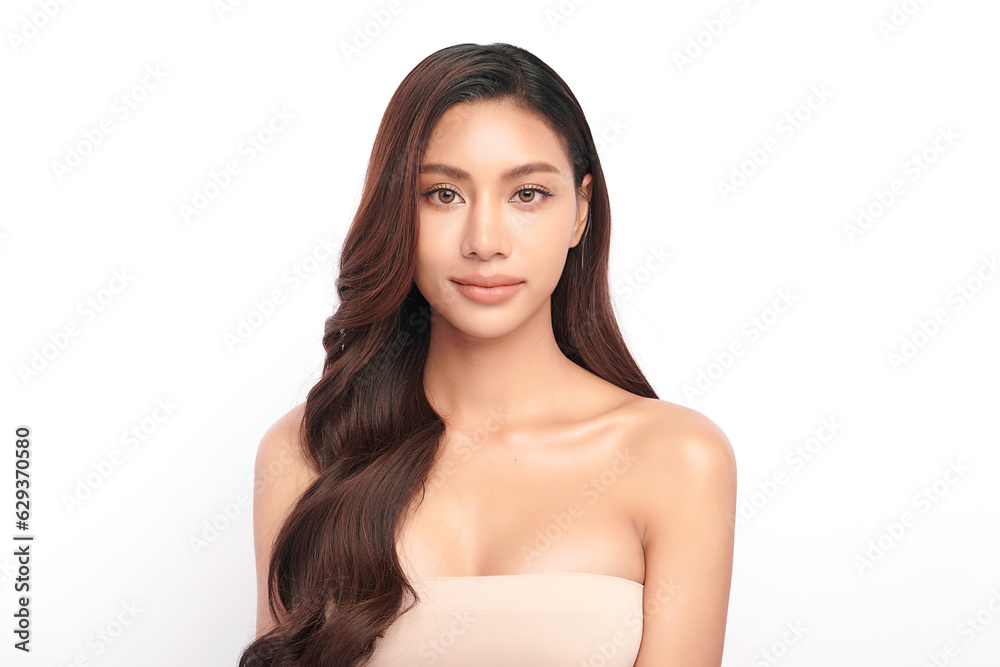Beautiful young asian woman with clean fresh skin on white background, Face care, Facial treatment, Cosmetology, beauty and spa, Asian women portrait. Beautiful young asian woman with clean fresh skin on white background, Face care, Facial treatment, Cosmetology, beauty and spa, Asian women portrait.