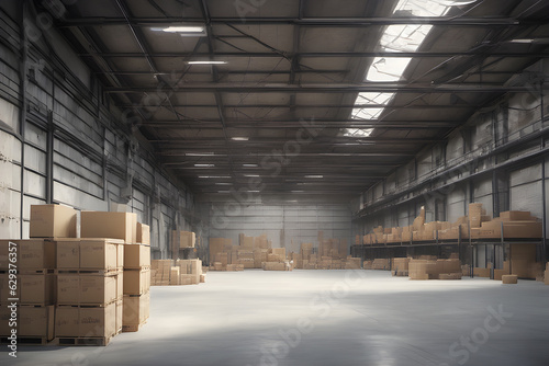 a warehouse at different angles © solution
