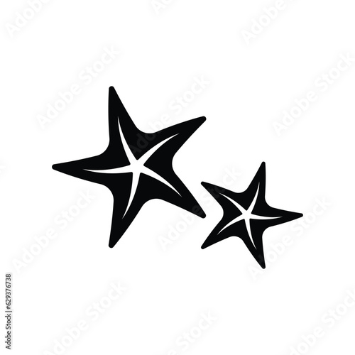 Starfish icon design. isolated on white background. vector illustration