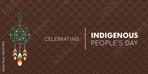 indigenous peoples day, International Day of the World's Indigenous People, vector illustration photo