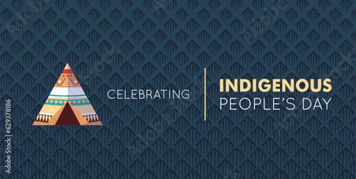 indigenous peoples day, International Day of the World's Indigenous People, vector illustration