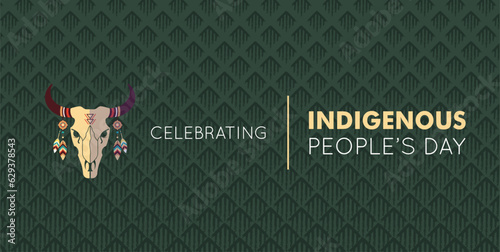 indigenous peoples day, International Day of the World's Indigenous People, vector illustration