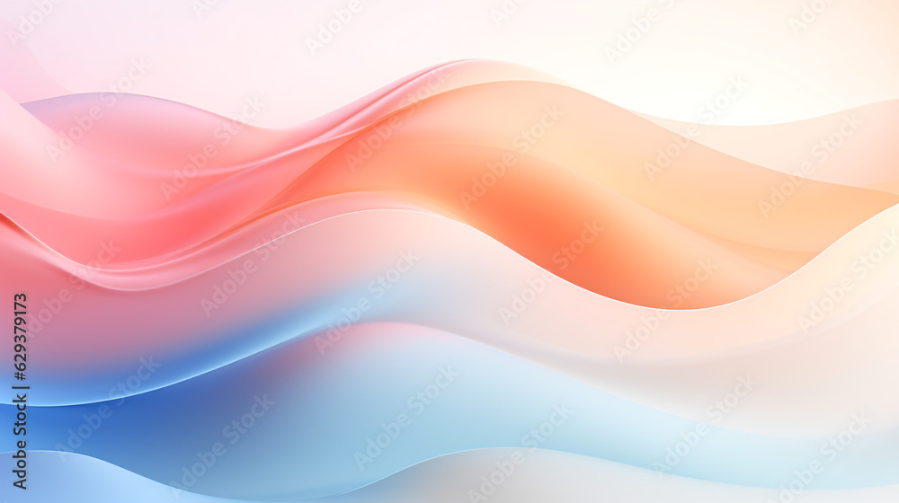 Obraz premium abstract gradient liquid background with waves