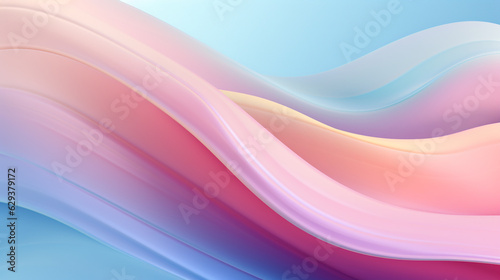 abstract wave gradient liquid background, evoking a sense of calm and serenity with its soft, pastel tones