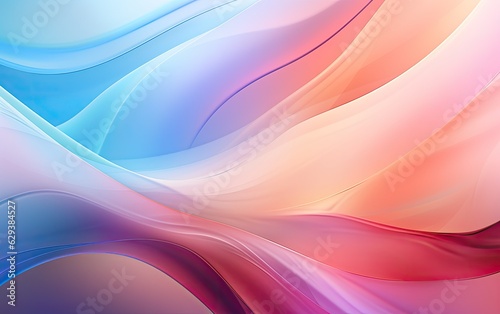 Abstract colorful background with waves.