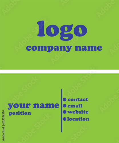 Business Card design vector templet