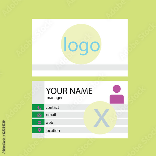 Business Card design vector templet