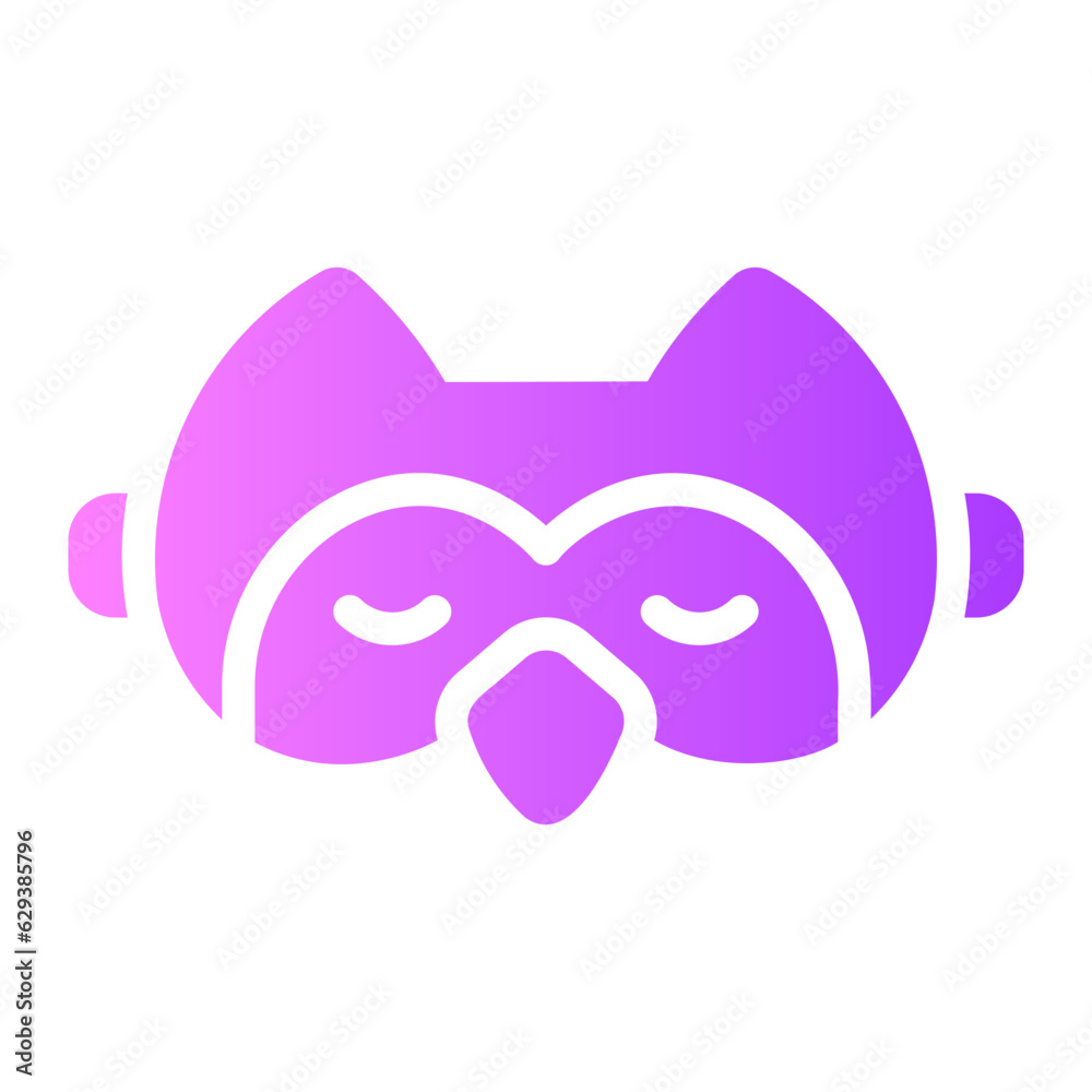 sleeping mask Gradient icon sleeping mask Gradient icon