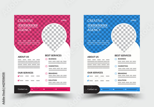 Flyer design with modern and minimalist style.perfect for creative professional .newest trendy corporate multipurpose minimal official business advertising magazine poster flyer with creative. 
