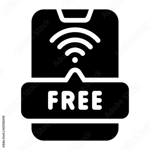 free wifi Solid icon