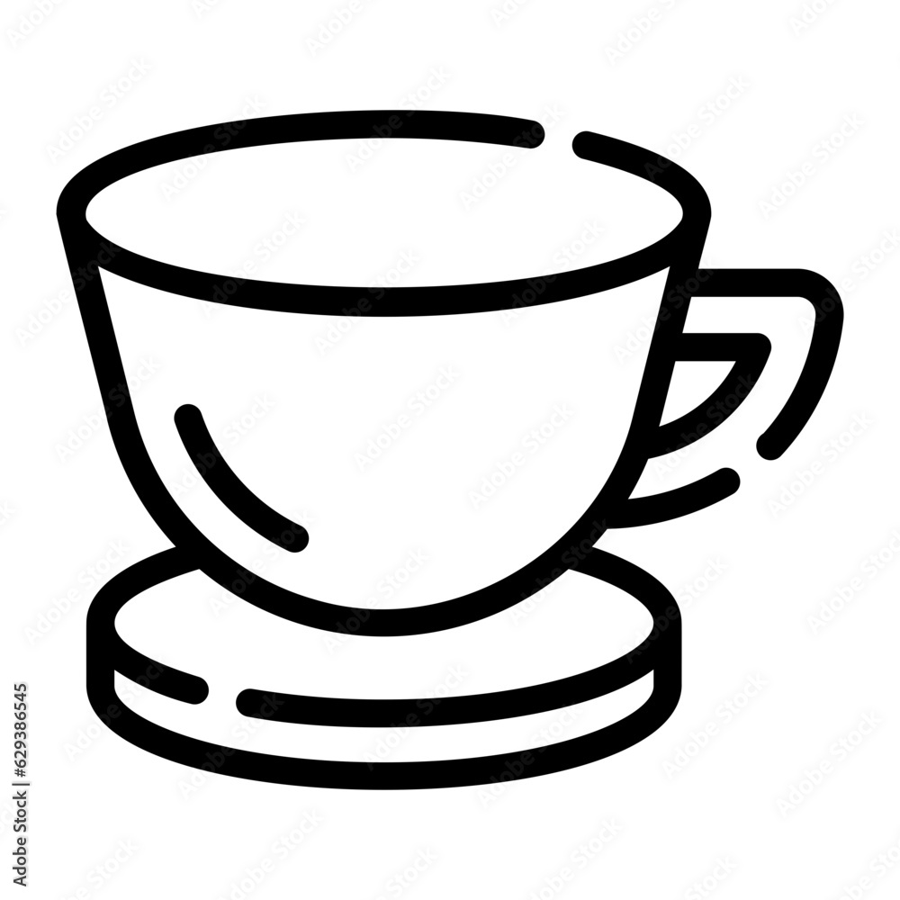coffe mug Line Icon