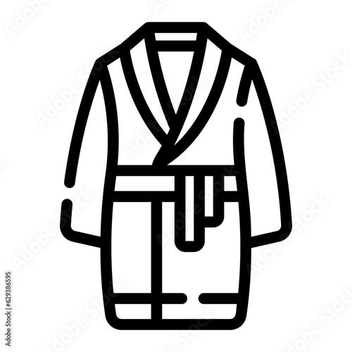 bathrobe Line Icon