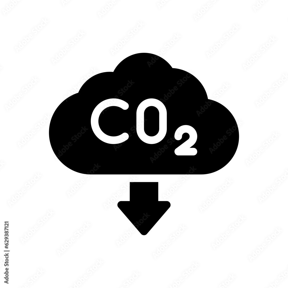 co2 glyph icon co2 glyph icon