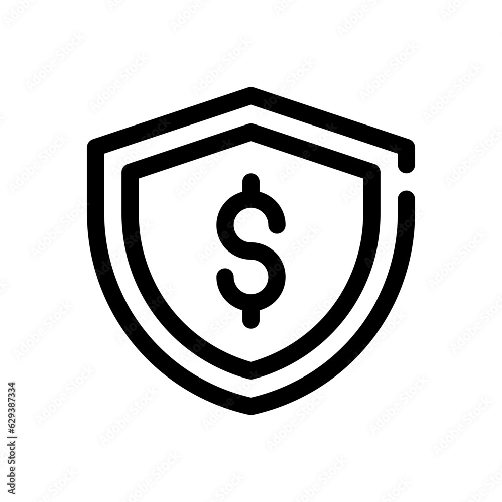 shield line icon shield line icon