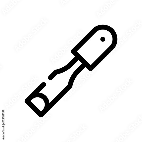 chisel line icon
