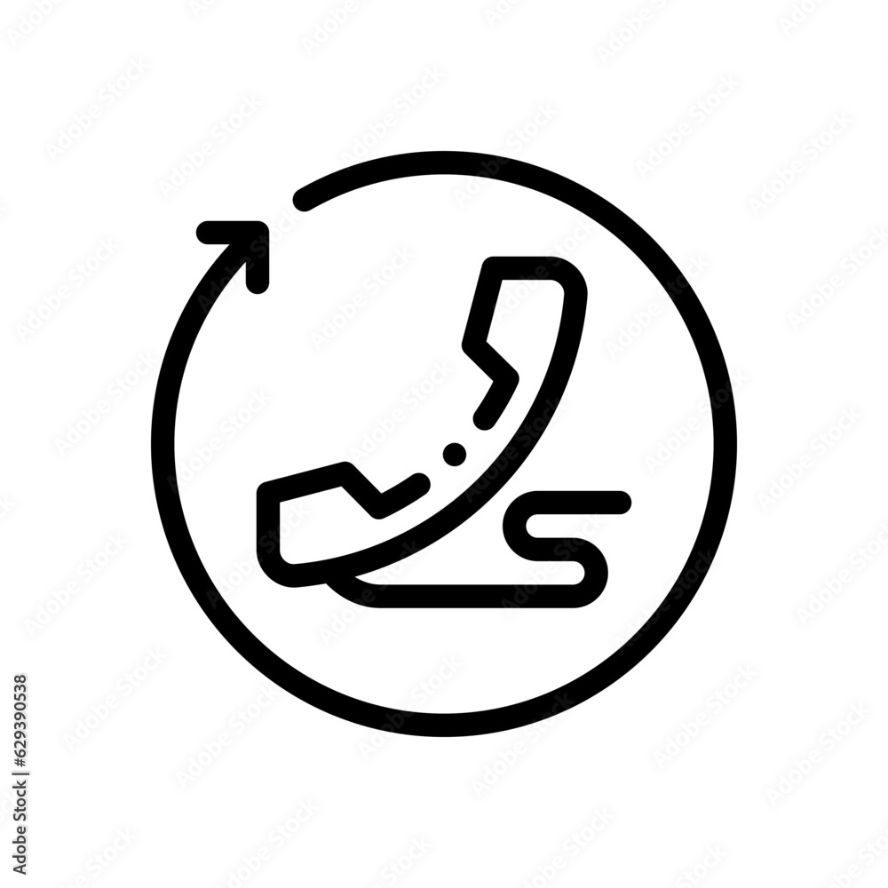 back call line icon back call line icon