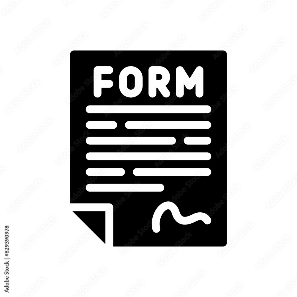 form glyph icon form glyph icon