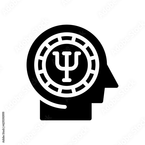 psychology glyph icon