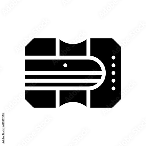 pencil sharpener glyph icon
